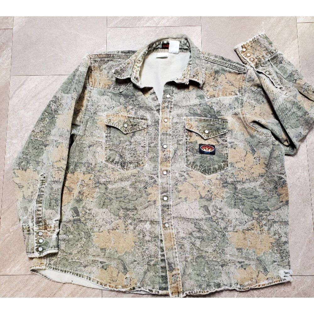 Rasco FR Long Sleeve Cajun Camo Flame Shirt Size 3XL Regular